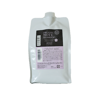 オーガニックノート サクラシャンプー モイスト 500ml (エコパウチ）※フレームディスペンサー別売